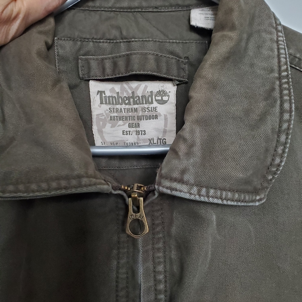 Timberland Jacket, Men's, Deep Green, XL, Zip, 3 Outside Pockets 1 Inside Pocket - Picture 3 of 8